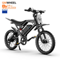 QMwheel V20 Cross Electric Fat Tire Bike 250W Hydraulic Brake 17inch Adult EU STOCK Electric Dirt Bike E Bike Electric Bicycle
