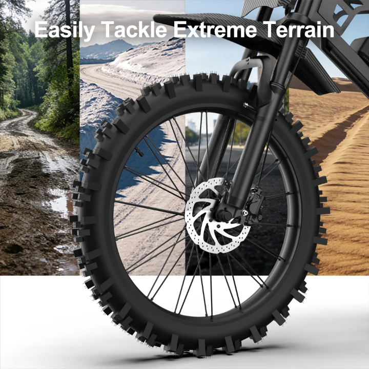 QMwheel V20 Cross Electric Fat Tire Bike 250W Hydraulic Brake 17inch Adult EU STOCK Electric Dirt Bike E Bike Electric Bicycle