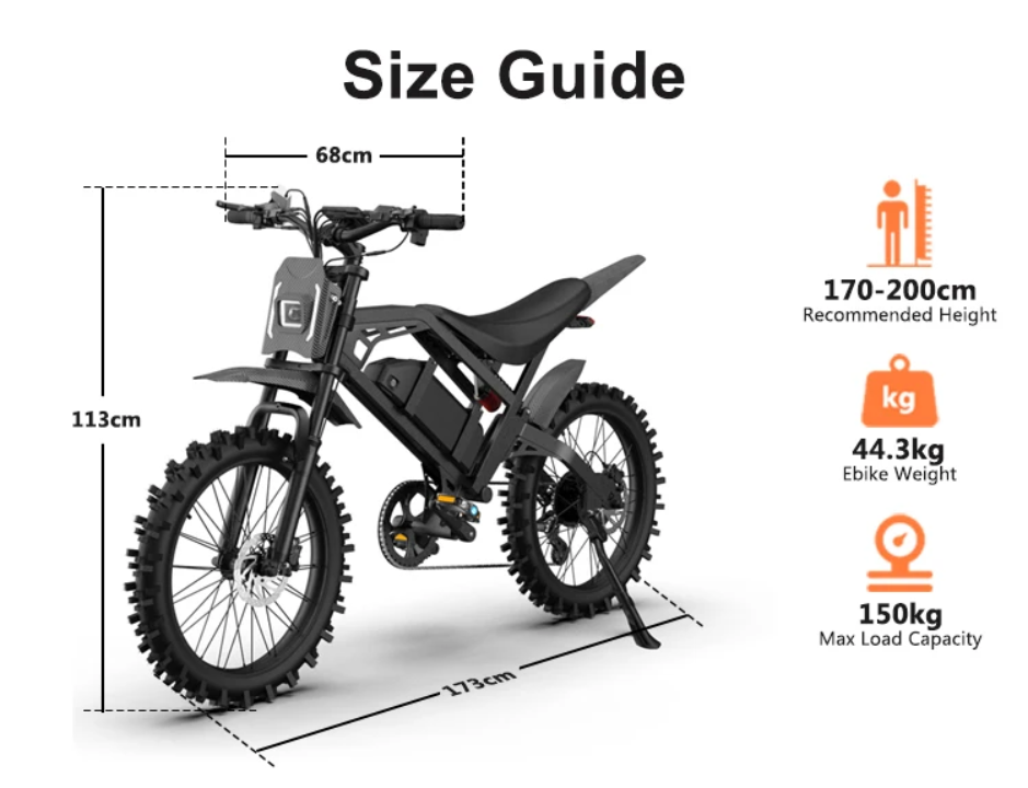 QMwheel V20 Cross Electric Fat Tire Bike 250W Hydraulic Brake 17inch Adult EU STOCK Electric Dirt Bike E Bike Electric Bicycle