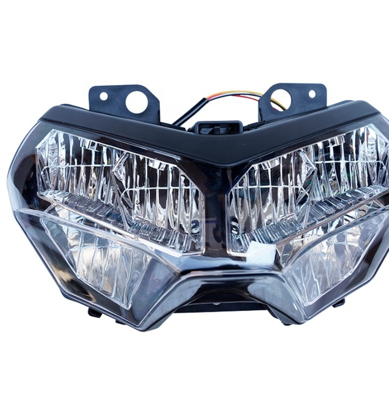 Yongjin High Brightness Motorbike LED Black Headlight With Hi/Lo Beam for Kawasaki Z650